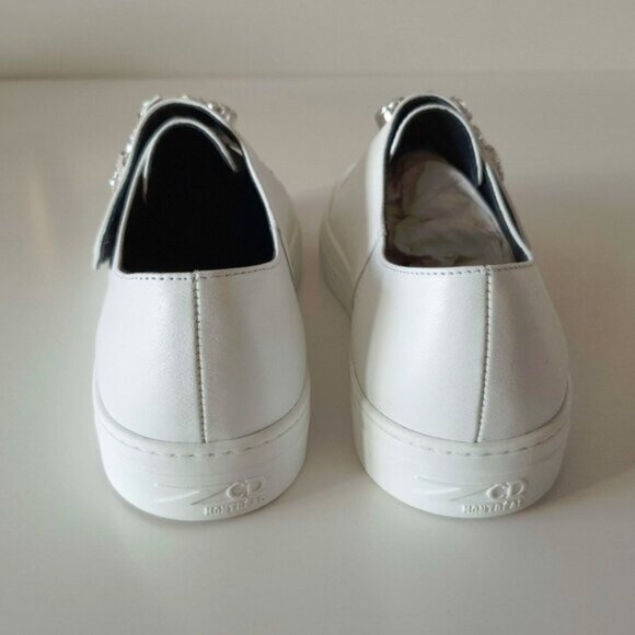 NIB NWT ZCD Montreal white leather and crystal embellished sneakers, 41 - Picture 8 of 12